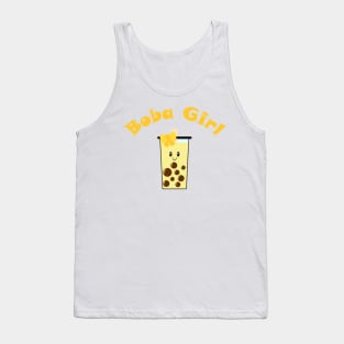 Boba Girl in Yellow Tank Top